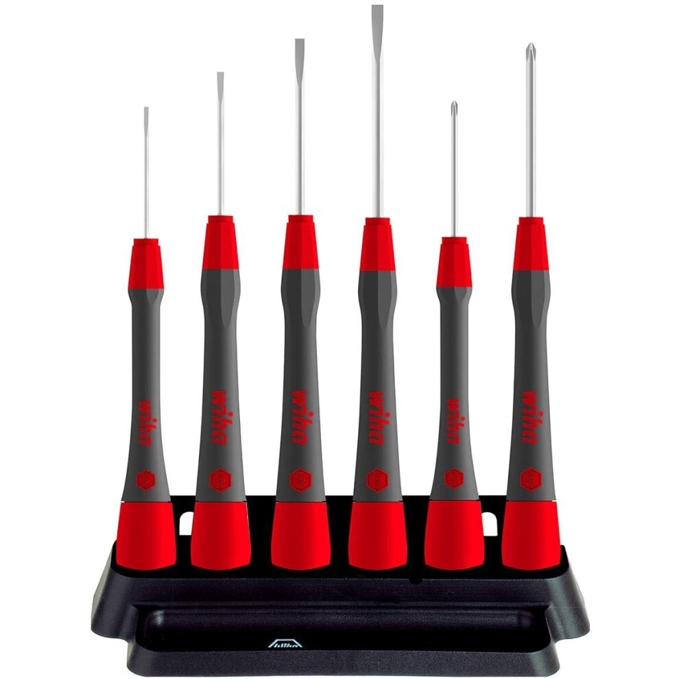 Wiha PicoFinish SL/PH Fine Screwdriver Set, 7 Piece (With Holder)