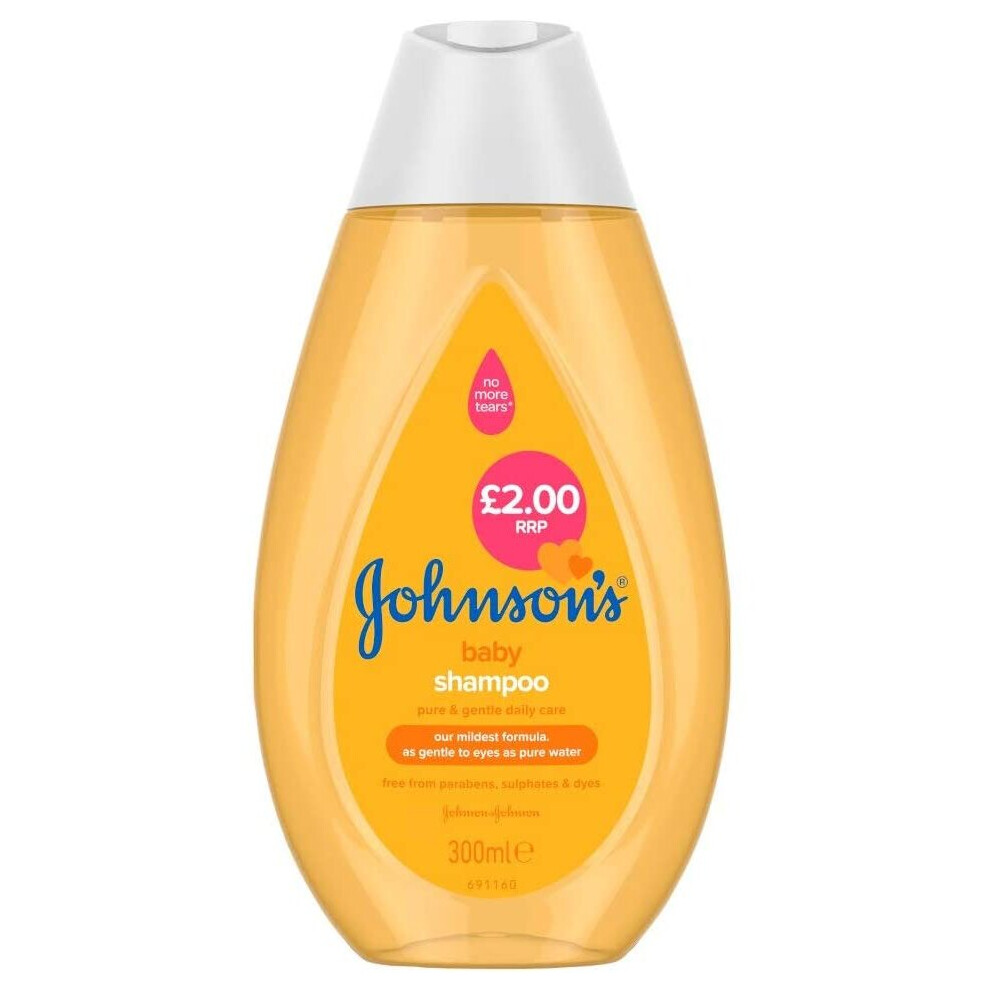 Johnson's Baby Shampoo 300ml (Pack of 6)