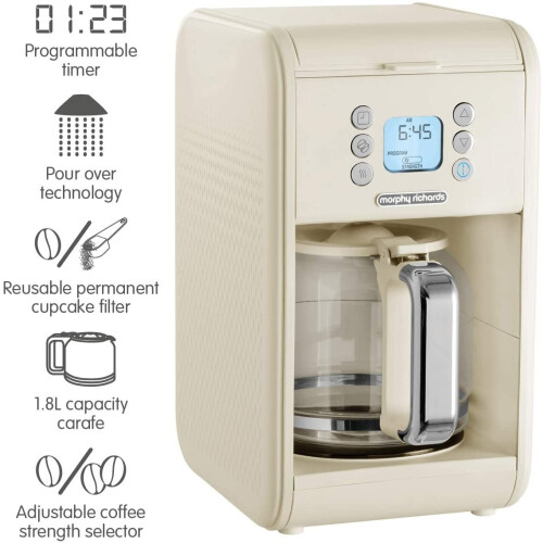 Morphy Richards Morphy Richards 163006 Verve Pour Over Filter Coffee Machine, Cream 1