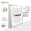 (A3 Pic (A2 Frame)) White Picture Frame Photo Frames With White Mount Wall Art Hanging Frame Home Decor Frame 2