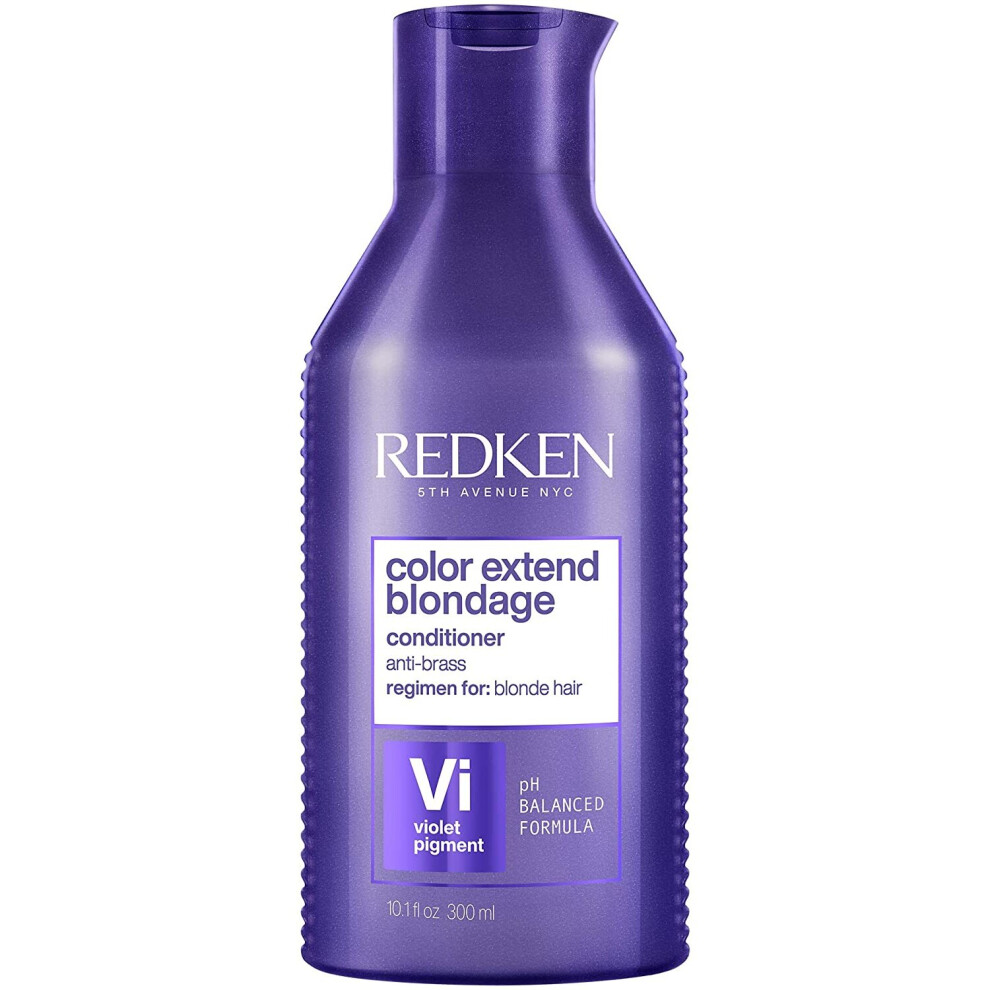 Redken Color Extend Blondage Conditioner, Anti-Yellowing Conditioner for Blonde & Coloured Hair, Blonde Conditioner with Pigments, Hair Care for a