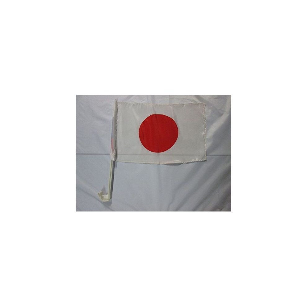 Az Flag Japan Car Flag 18'' X 12'' - Japanese Car Flags 30 X 45Cm - Banner 18X12 Inches Plastic Stick 3700733808498