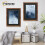 (A3 Pic (A2 Frame)) Rustic Oak Picture Frame Photo Frames With Black Mount Wall Art Hanging Frame Home Decor Frame 9