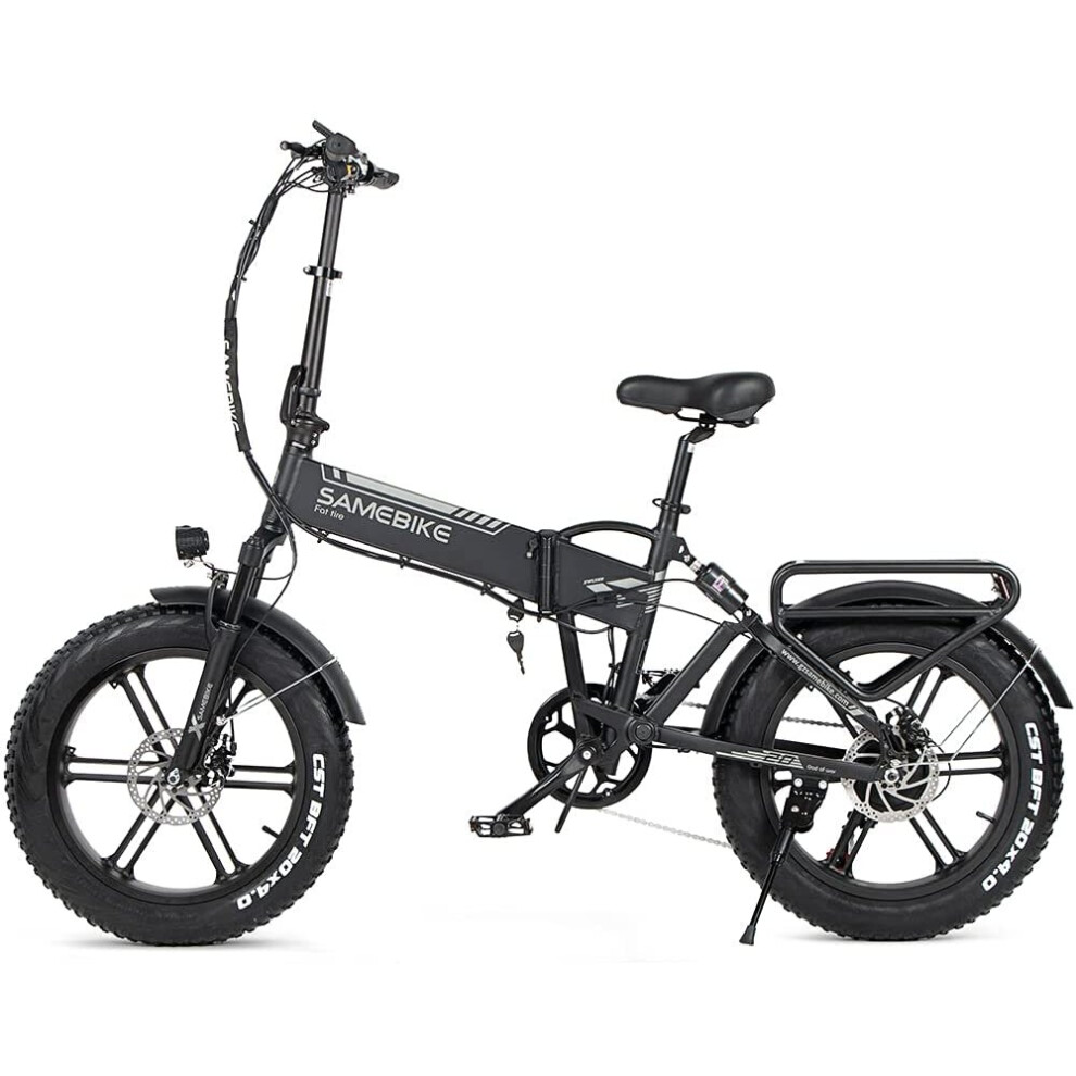 (Black) SAMEBIKE XWXL09 Magnesuim Alloy Rim Electric Bike