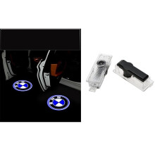 2x LED Car Door Logo Light Courtesy Laser Projector Puddle Emblem Lamp For BMW