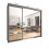 Arthauss (250cm, Grey) Chicago Sliding Mirror Door Wardrobe For Bedroom 1