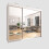 Arthauss (250cm, White) Chicago Sliding Mirror Door Wardrobe For Bedroom 1