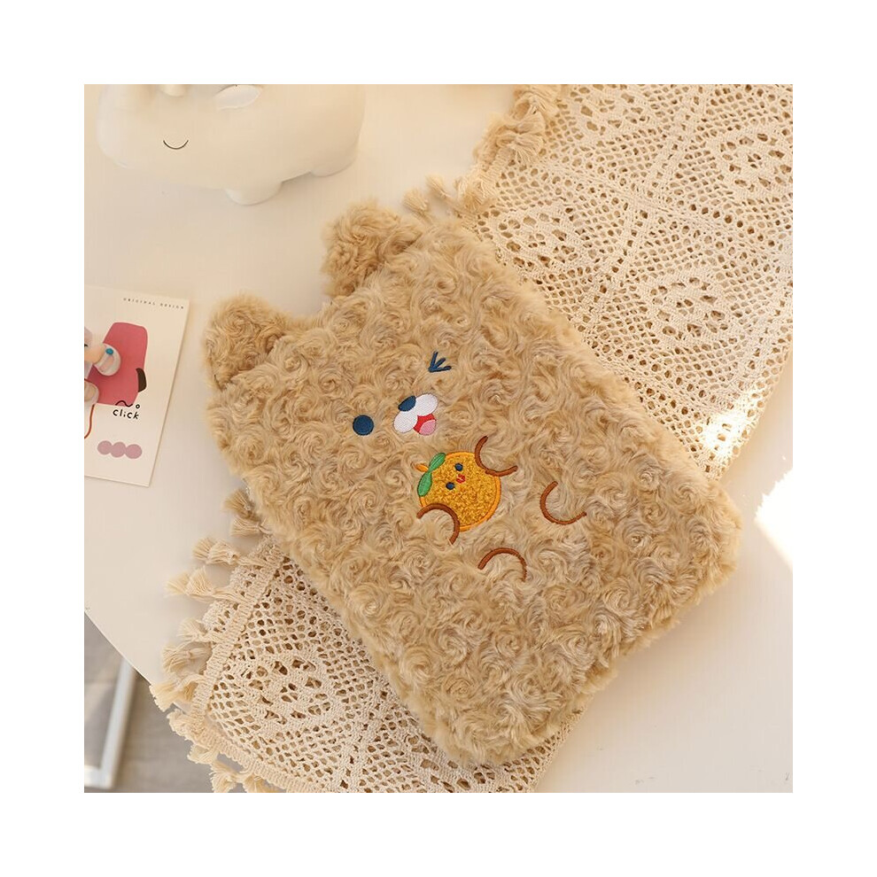 (Brown 9.7/10.5/11In) 9.7/10.5/11In Tablets Case Plush Pouch For Ipad Mac Organizer Laptop Inner Bag Multicoloured 694592650585