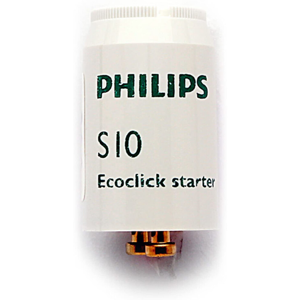 Philips 10 x Pack 4w to 65w Universal Starter FSU S10, 2G10, 58 W, White
