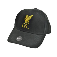 (One Size, Black/Gold) Liverpool FC Liverbird Cap