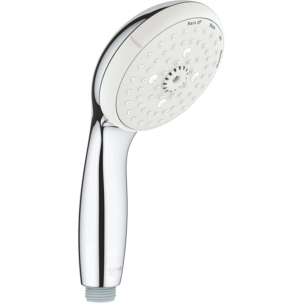 Grohe 28578002, Tempesta Hand-held Shower Head, Chrome, 4 Strahlarten