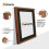 (A5 Pic (A4 Frame)) Walnut Picture Frame Photo Frames With Black Mount Wall Art Hanging Frame Home Decor Frame 4