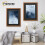 (A4 Pic (A3 Frame)) Walnut Picture Frame Photo Frames With Black Mount Wall Art Hanging Frame Home Decor Frame 9