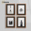 (A4 Pic (A3 Frame)) Walnut Picture Frame Photo Frames With Black Mount Wall Art Hanging Frame Home Decor Frame 10