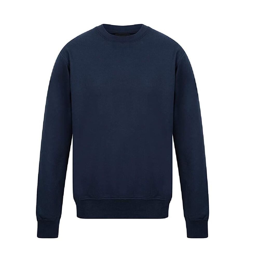 (Navy Blue, L) New Model UK Mens pullover sweatshirt