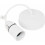 Status Status 9-inch Ceiling Pendant with Lampholder, White 1