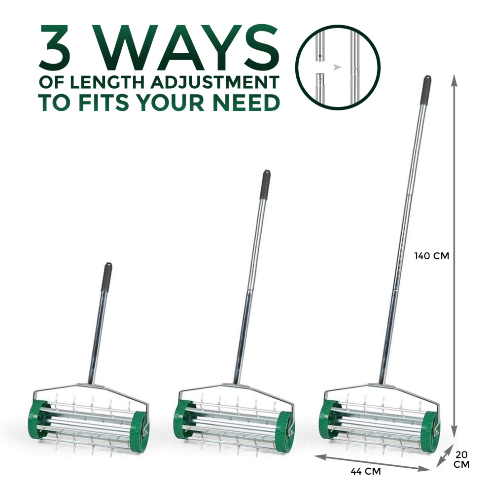 Outdoor Garden Lawn Spike Aerator Roller