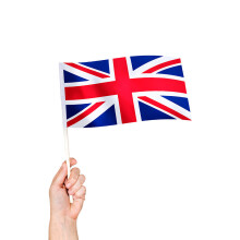 12 x GB UK Hand waving Flags
