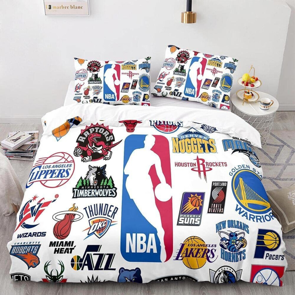 (Style 14, King) Basketball Bedding Single Double King Duvet Cover