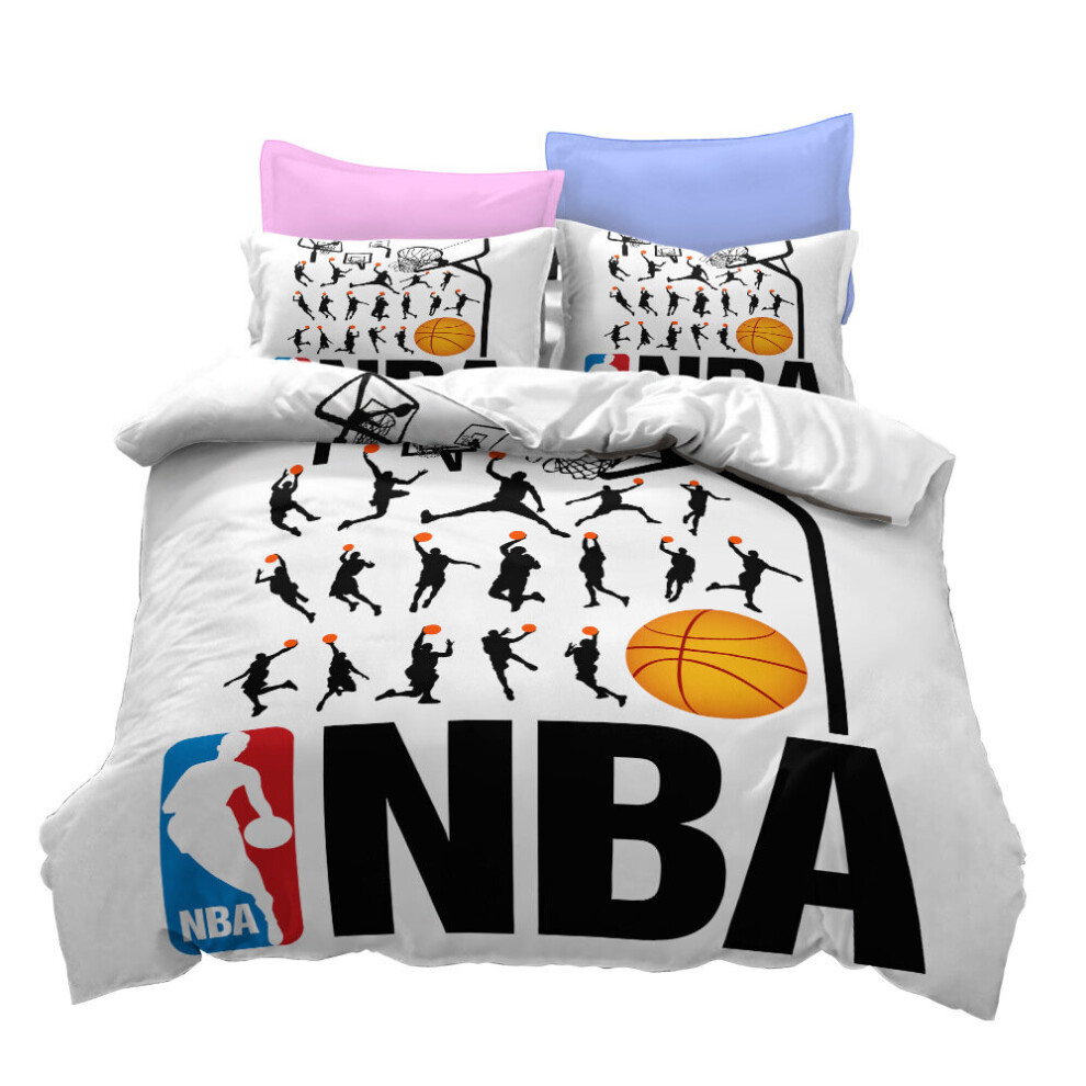 (Style 04, Single) Basketball Bedding Single Double King Duvet Cover