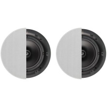Q ACOUSTICS Q Install QI65C Professional 6.5" In Ceiling Speakers (Pair) (Round Grille), White