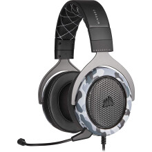 Corsair HS60 HAPTIC Stereo Gaming Headset with Haptic Bass (Haptic Bass powered by Taction Technology, Plush Memory Foam Ear Cups, Custom-Tuned 50mm