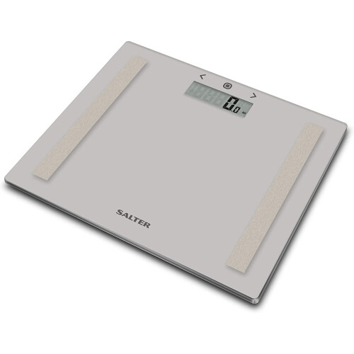 Salter Compact Body Analyser Bathroom Scales, Measure Weight BMI Body
