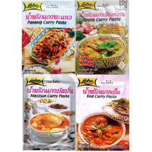 Thai Masman, Green, Panang , Red Curry Paste 50g Each