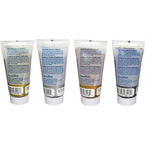 Speedball Metallic Block Printing Ink Set, Multicolor, One Size 1