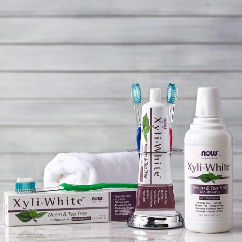 NOW Solutions, Xyliwhite Bain de Bouche, Goût Neem et Tea Tree, 16 oz 2