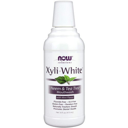 NOW Solutions, Xyliwhite Bain de Bouche, Goût Neem et Tea Tree, 16 oz