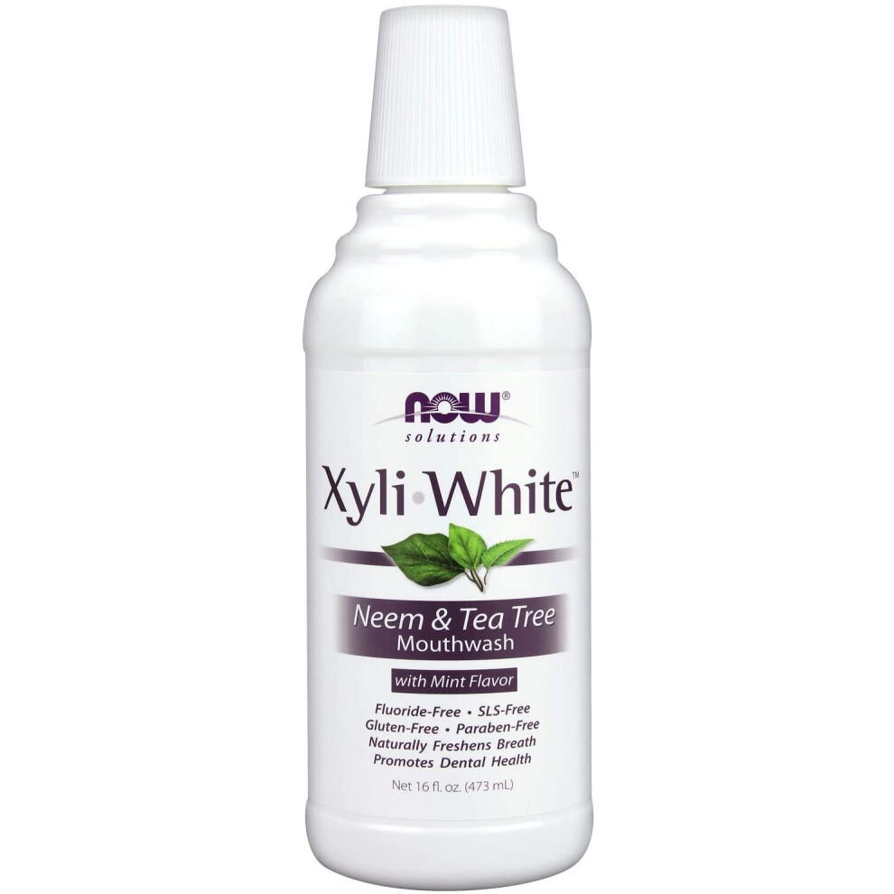 Now Xyliwhite Neem & Tea Tree Mouthwash, 473 G 16 Fl. Oz.