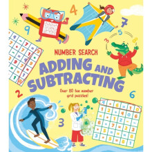 Number Search: Adding and Subtracting : Over 80 Fun Number Grid Puzzles! - Annabel Savery - book