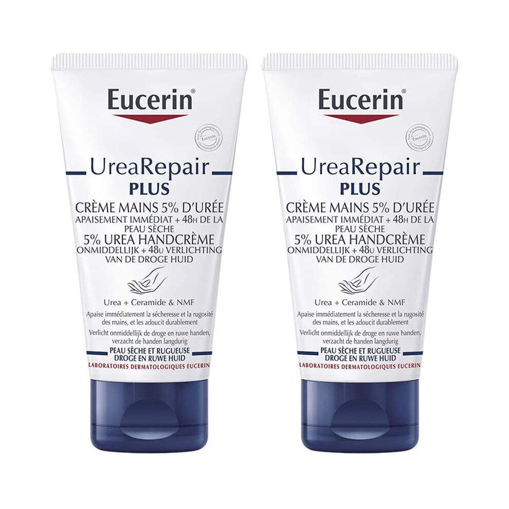 Eucerin Repairing Hand Cream 5% Urea 2 x 75ml