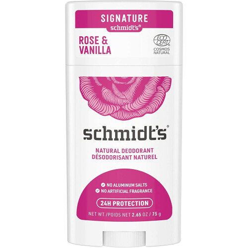 Schmidt's, Déodorant Naturel, Rose et Vanille, 2,65 oz (75 g)