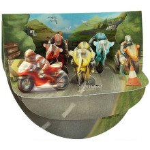 Santoro PopnRock, 3D Pop Up Greeting Card - Motorcycles - for Him, for Dad, Boys, Fathers Day, Birthday