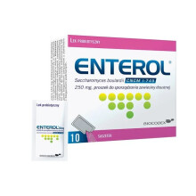 Enterol Probiotic Anti-Diarrhea 10 Sachets - Saccharomyces boulardii for Gut Comfort