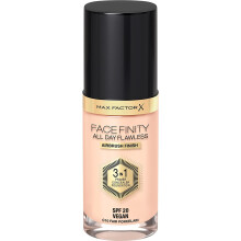 Max Factor Facefinity 3-in-1 All Day Flawless Liquid Foundation, SPF 20 - 10 Fair Porcelain, 30 ml