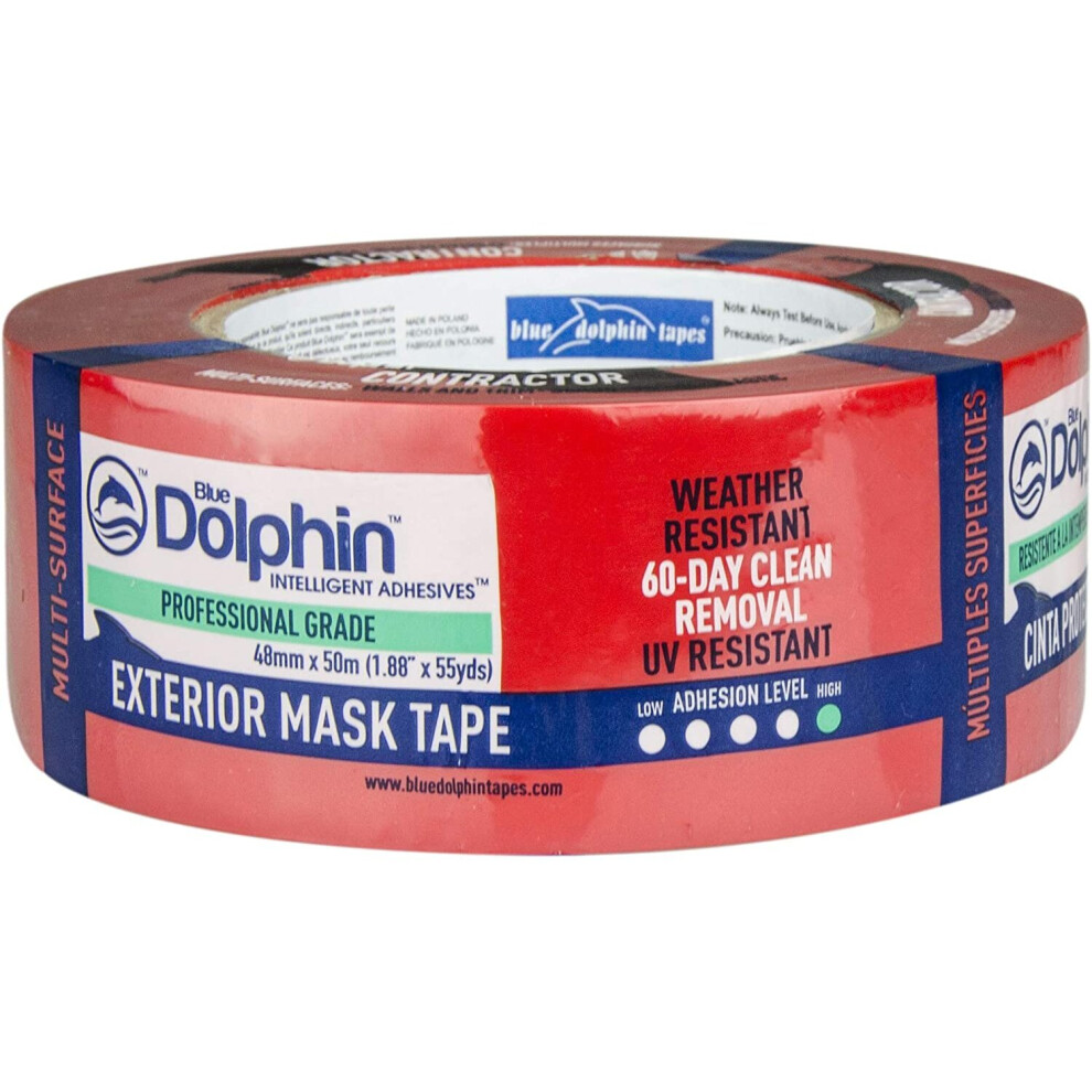Blue Dolphin Tarp And Stucco Tape Red - 60 Day 48Mm X 50M 5907758510919