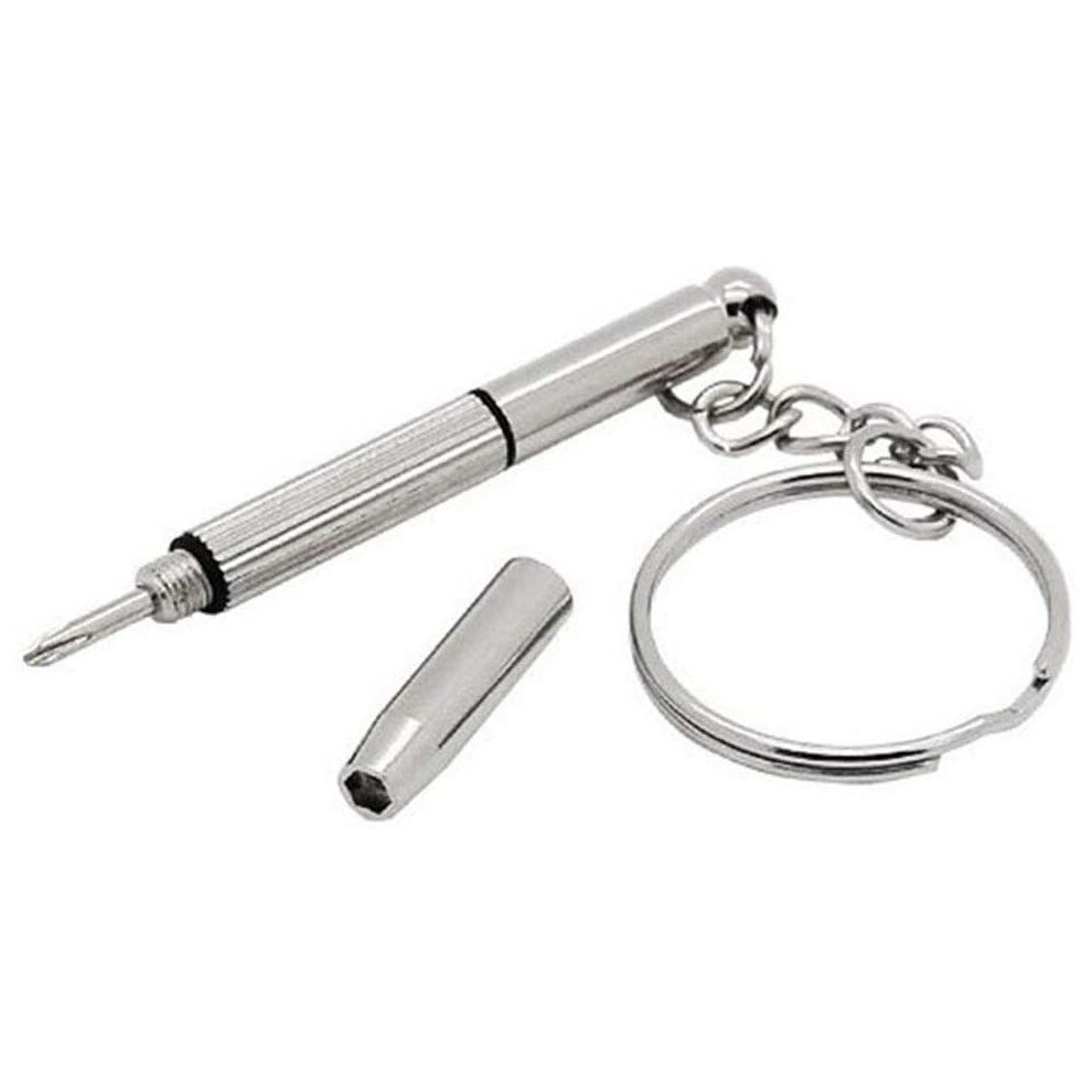 Jessicadaphne Multifunction Eyeglass Screwdriver Mini Hand Tool 3-In-1 Eyeglass Screwdriver Sunglass Watch Repair Kit With Keychain 5404257119631
