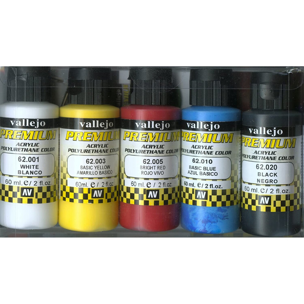 Vallejo Premium Color 60 ml Opaque Color Set (Set of 5)