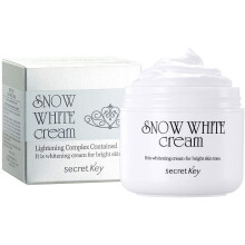 [SECRET KEY] Snow White Cream 1.76 fl. oz. - All in One Brightening Tone up Base Cream, Natural Skin Radiance and Brightness
