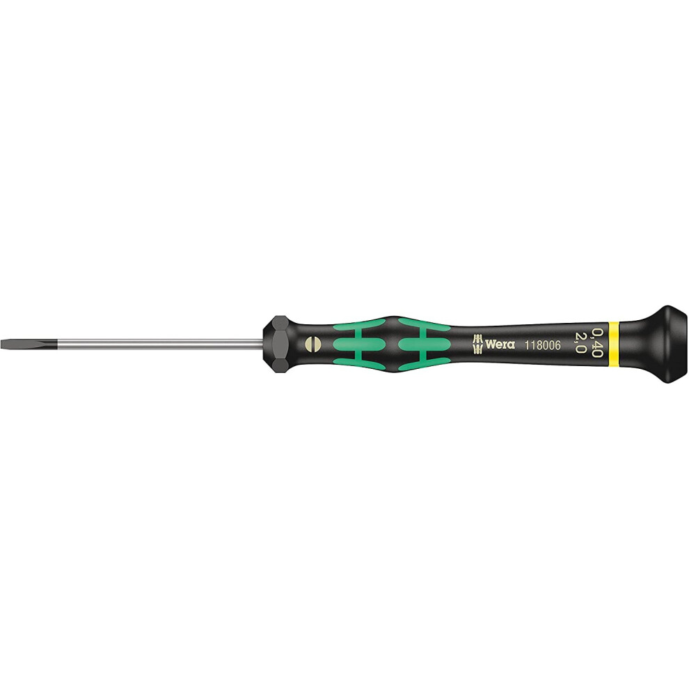 Wera Kraftform Micro Screwdriver - Slotted Tip 2.0 Mm