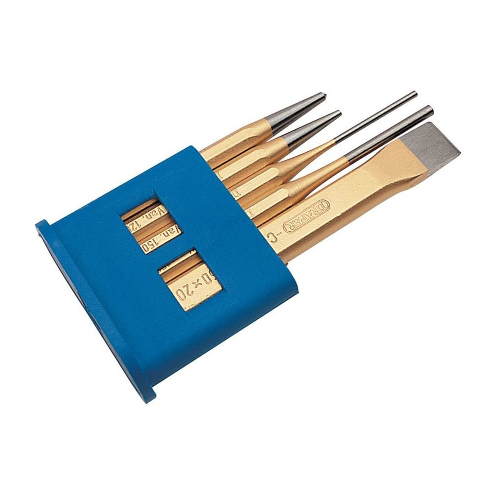 Draper 13042 Expert Chisel and Punch Set, 5 Pcs