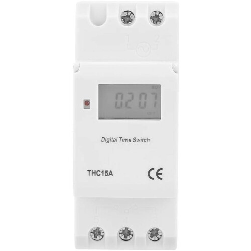 THC15A Timer Switch, 220-240VAC 16A Digital LCD Power Weekly ...