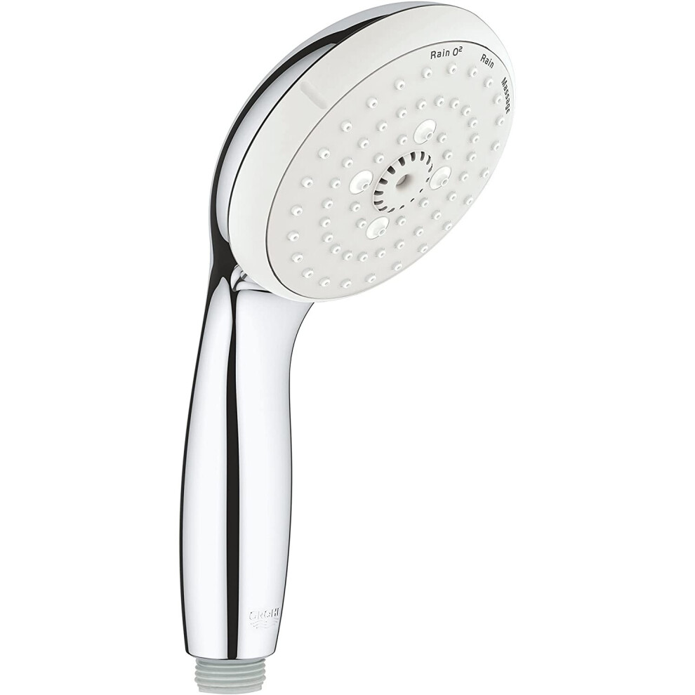 Grohe, Tempesta Hand-held Shower Head, Chrome, 3 Strahlarten