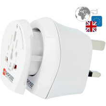 SKROSS von Poly Pool SK500231 Reiseadapter Englische Steckdose Combo Europa nach UK und Welt nach Europa