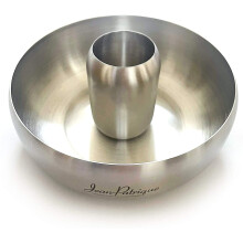 Olive Tapas Dish - Brushed Stainless Steel | Traditional design with a modern stainless steel finish. Versatile and easy to clean | From Jean Patrique