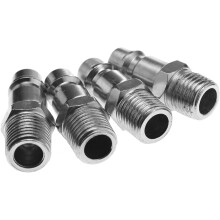 4Pcs Male Thread Quick Release Air Line Coupler Connector 1/4" BSP Hose Fittings
