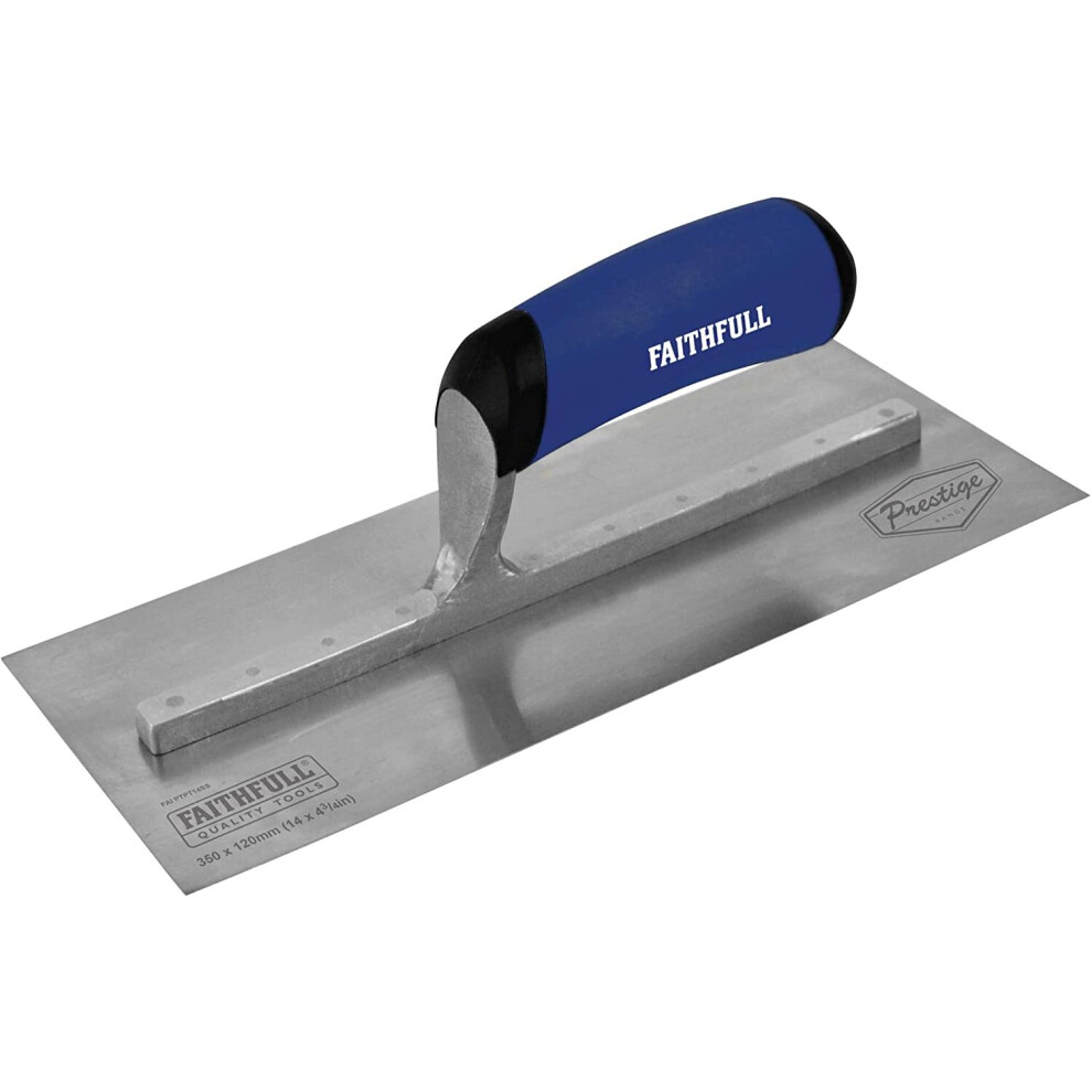 Faithfull PTPT14SS Prestige Plastering Trowel 350 x 120mm (14 x 4.3/4in), Multi-Colour, 1